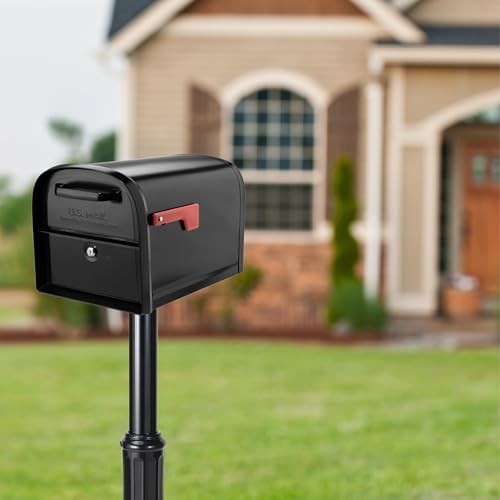 7507B Basic Post with Decorative Cover Black