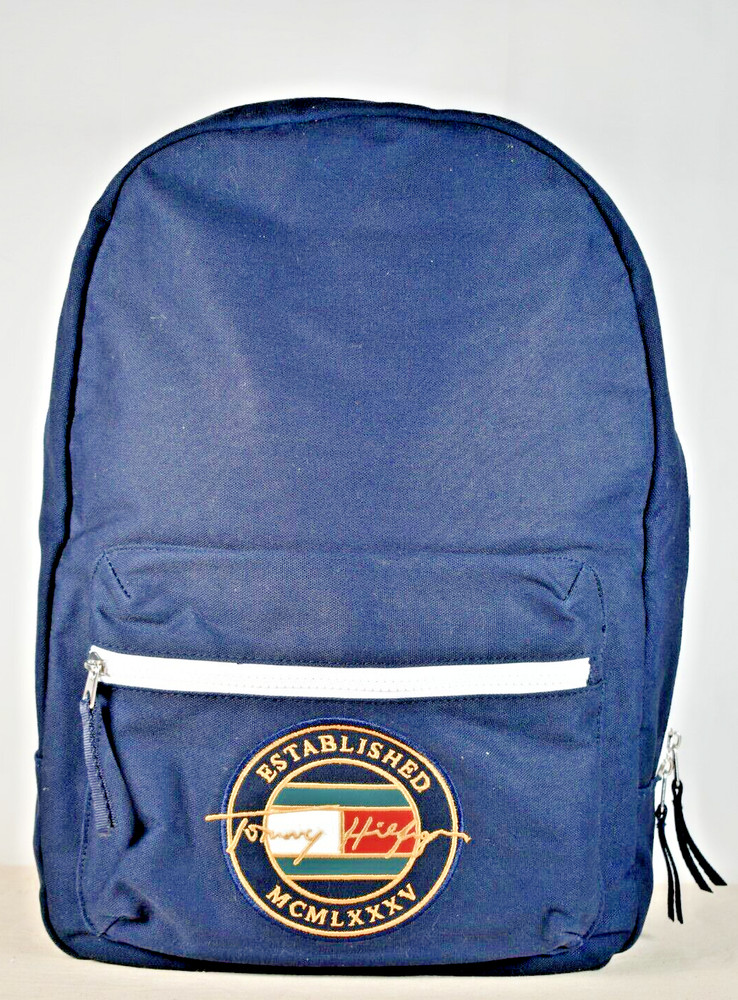 Tommy Hilfiger Blue Canvas Back Pack