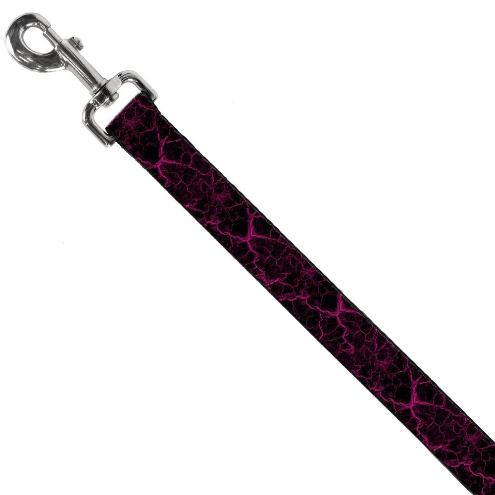 Dog Leash Marble Black/Hot Pink