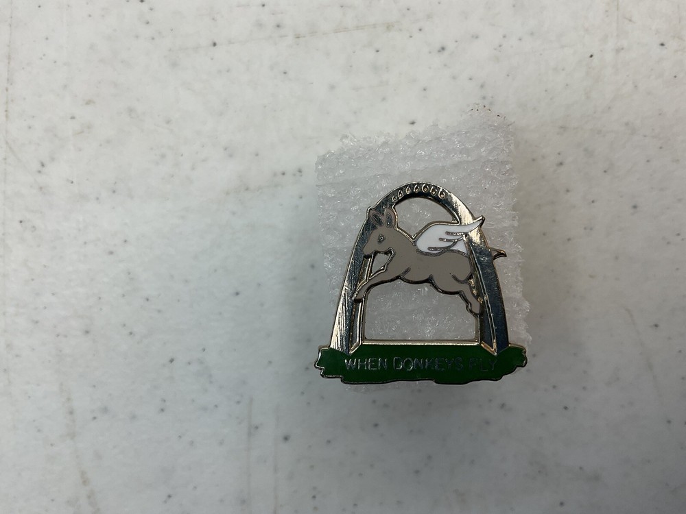 When Donkeys Fly Pin Lapel Hat Enamel