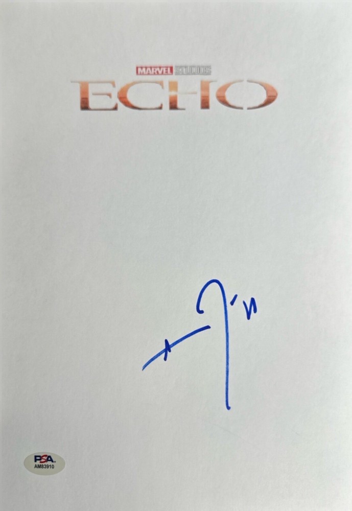 Vincent D'onofrio Signed Marvel Echo Script Cover PSA AM83910