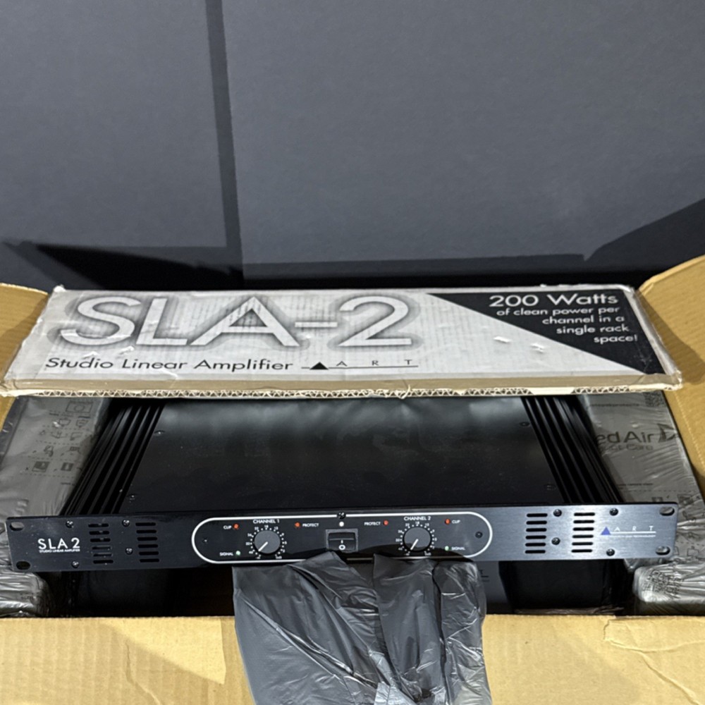 ART SLA-2 Studio Linear 200W Power Amplifier 2-Ch XLR/1/4" Rack Mountable