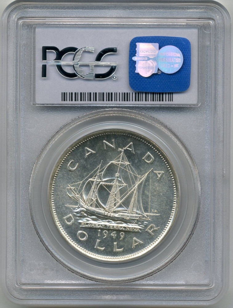 1949 Canada Silver Dollar - PCGS Superb GEM MS 67