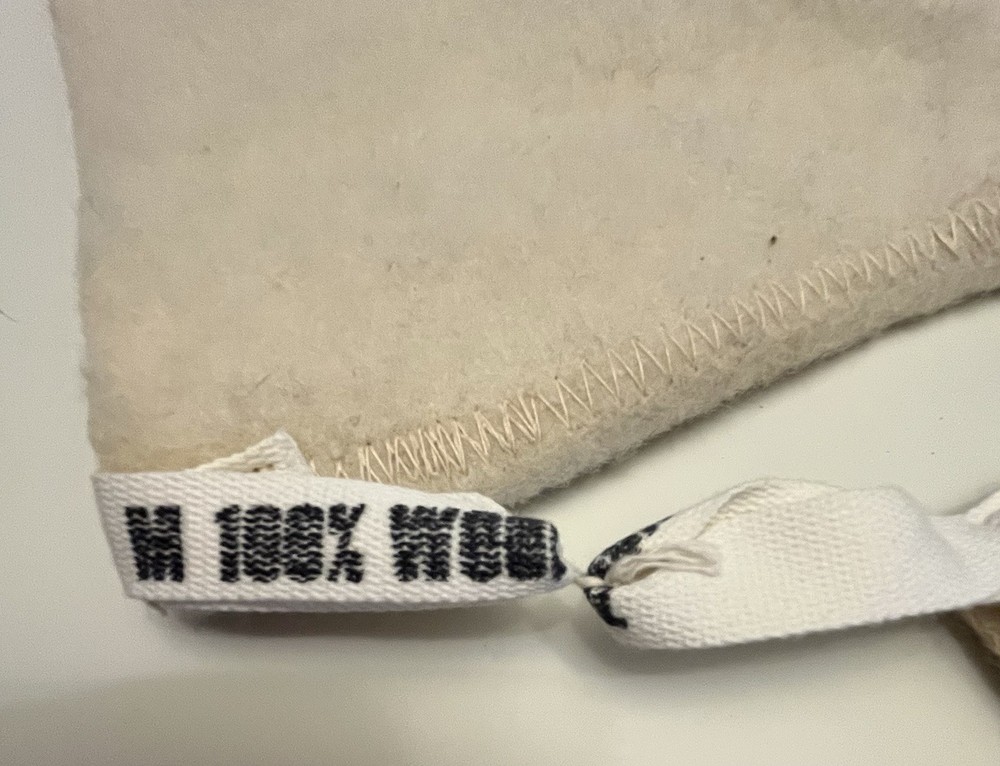 NOS 100% Wool Military Boot Liners Medium