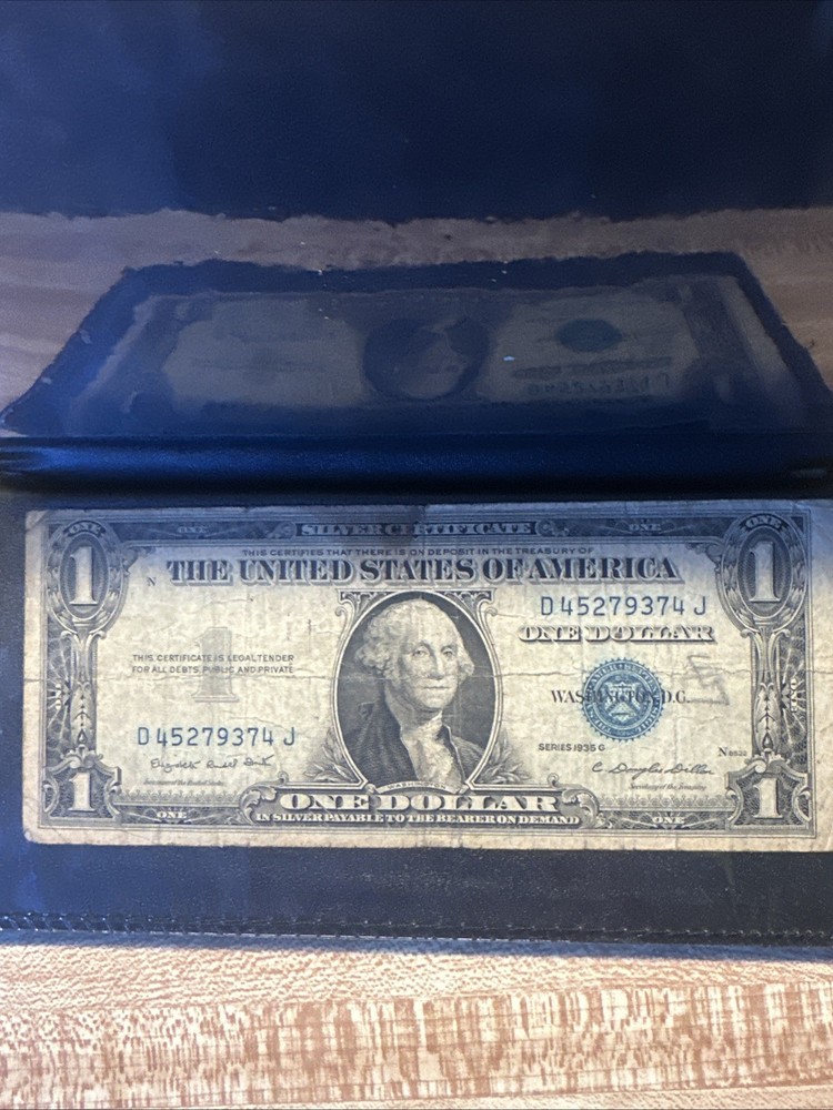 💎 1935 G Ex. RARE $1 Silver Certificate Blue Seal