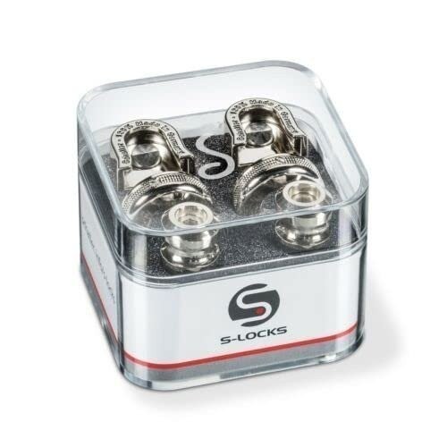 Schaller Guitar Strap Locks and Buttons (Pair)