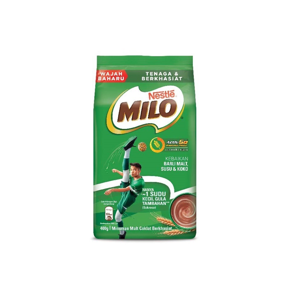 NESTLE MILO CHOCOLATE MALT POWDER Soft Pack 400g
