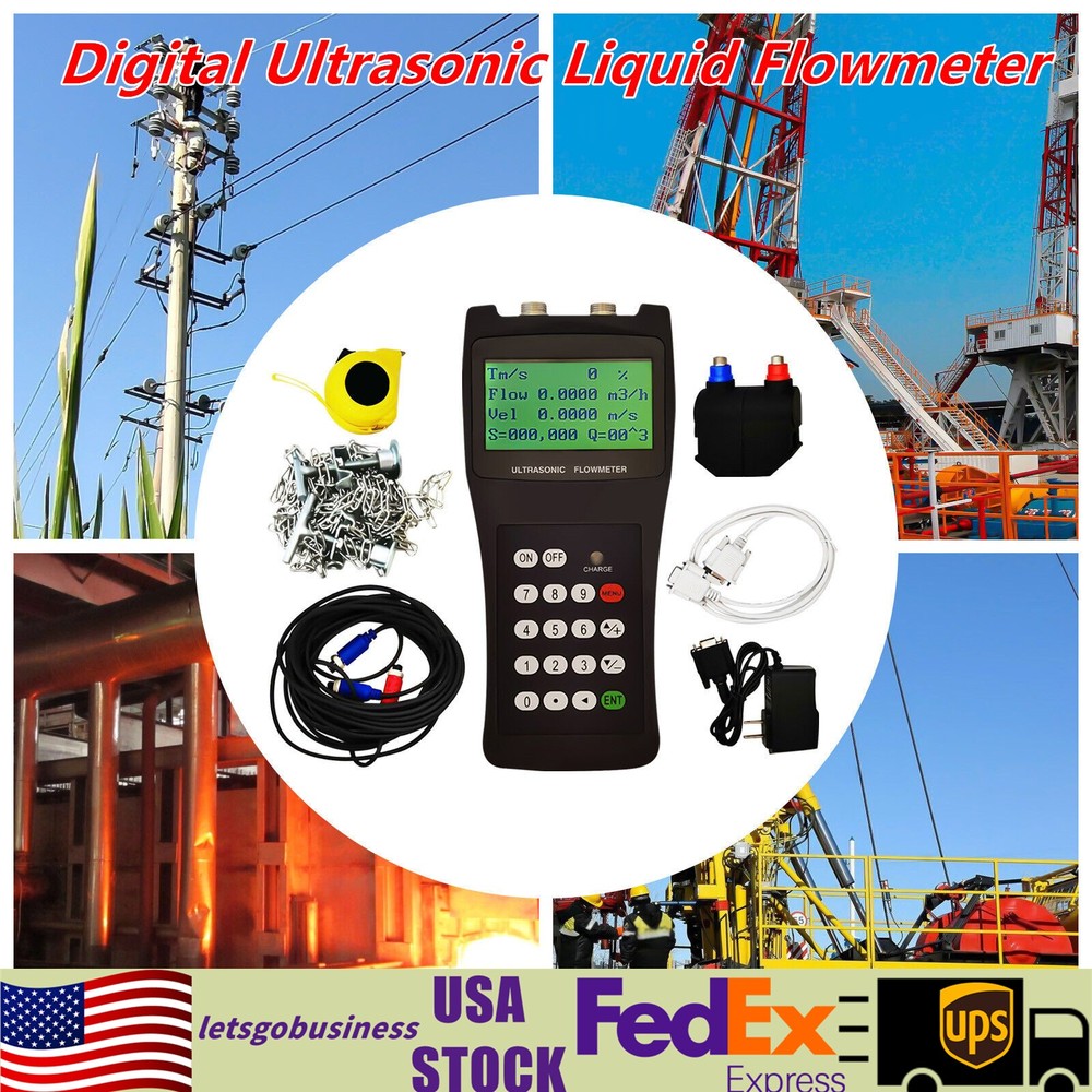 Digital Ultrasonic Liquid Flowmeter TDS-100H Handheld Flow Meter DN50-700 M2