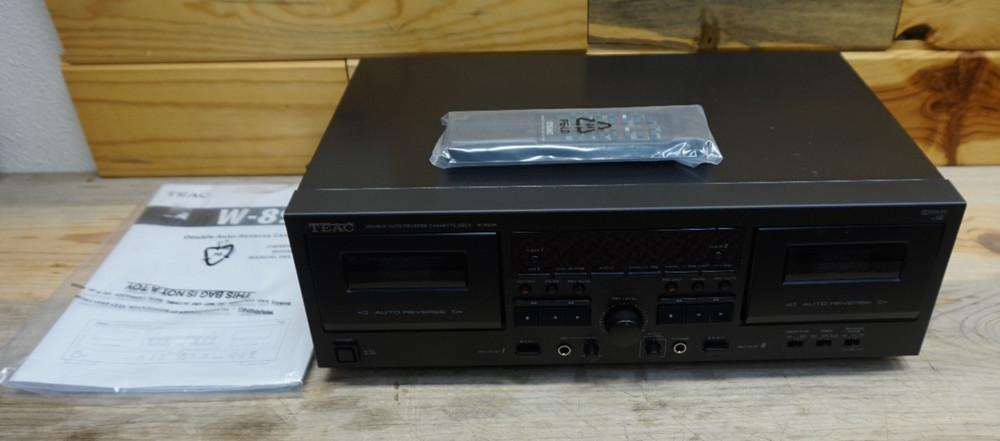 TEAC W-890R Cassette Player Recorder With Remote & Manual