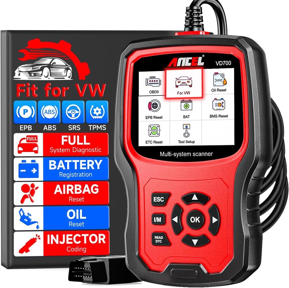 Ancel VD500/VD700/BM500/BM700/LD700/VOD700/BZ700/TD700 OBD2 Code Reader Scanner