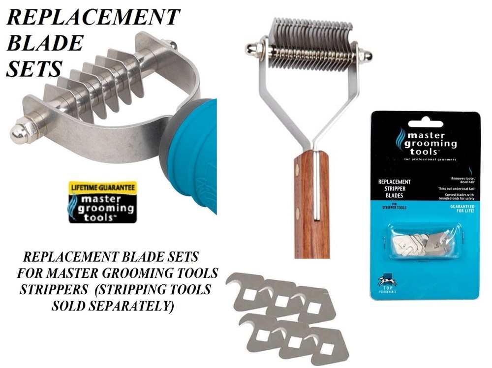 REPLACEMENT BLADE SET For MASTER GROOMING PET STRIPPING STRIPPER TOOLS*ALL SIZES