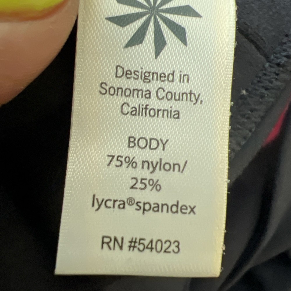Athleta Crop Leggings Womens Medium Navy Patterns