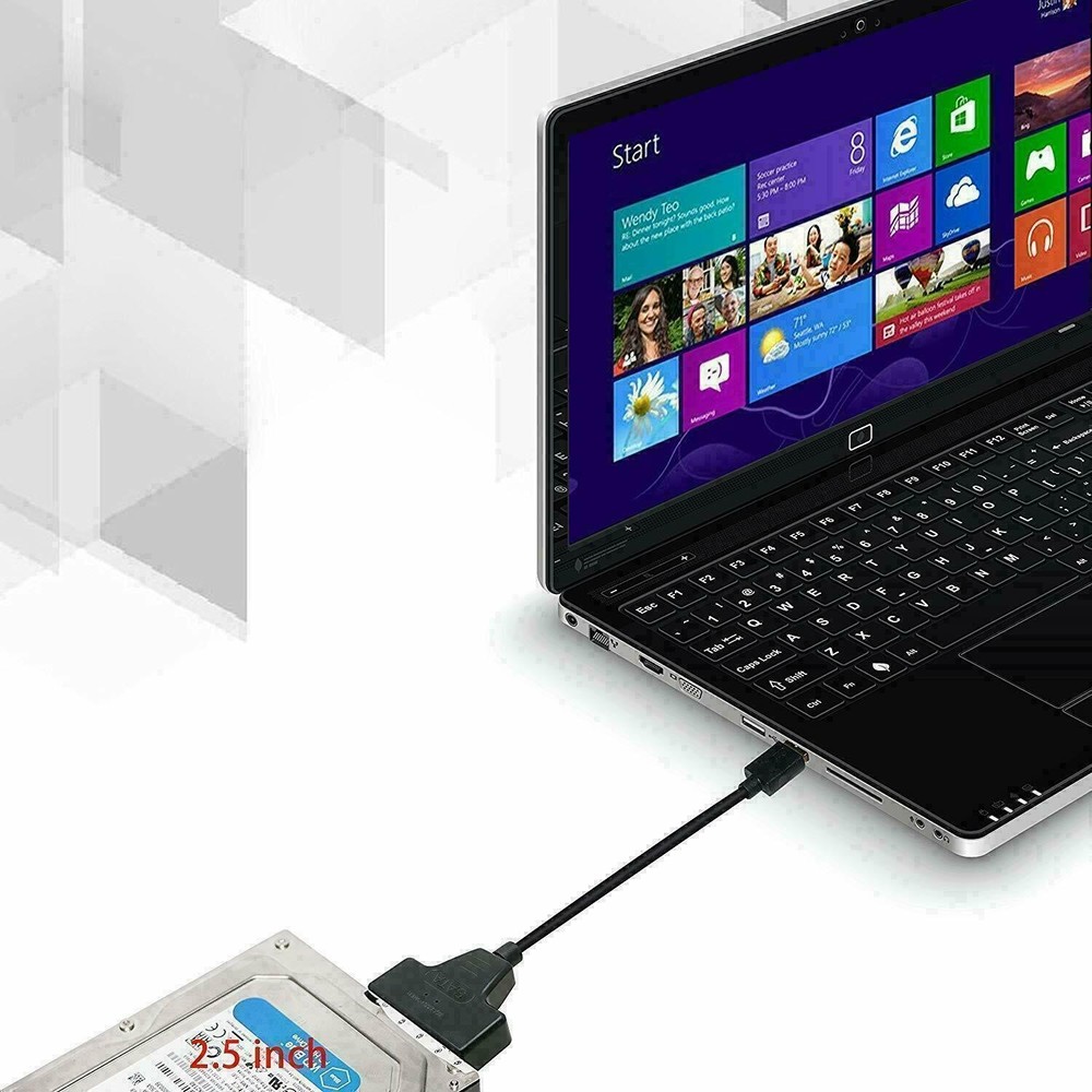 ABS Shell 20cm USB 3.0 To SATA 22Pin Adapter Cable Converter Wire