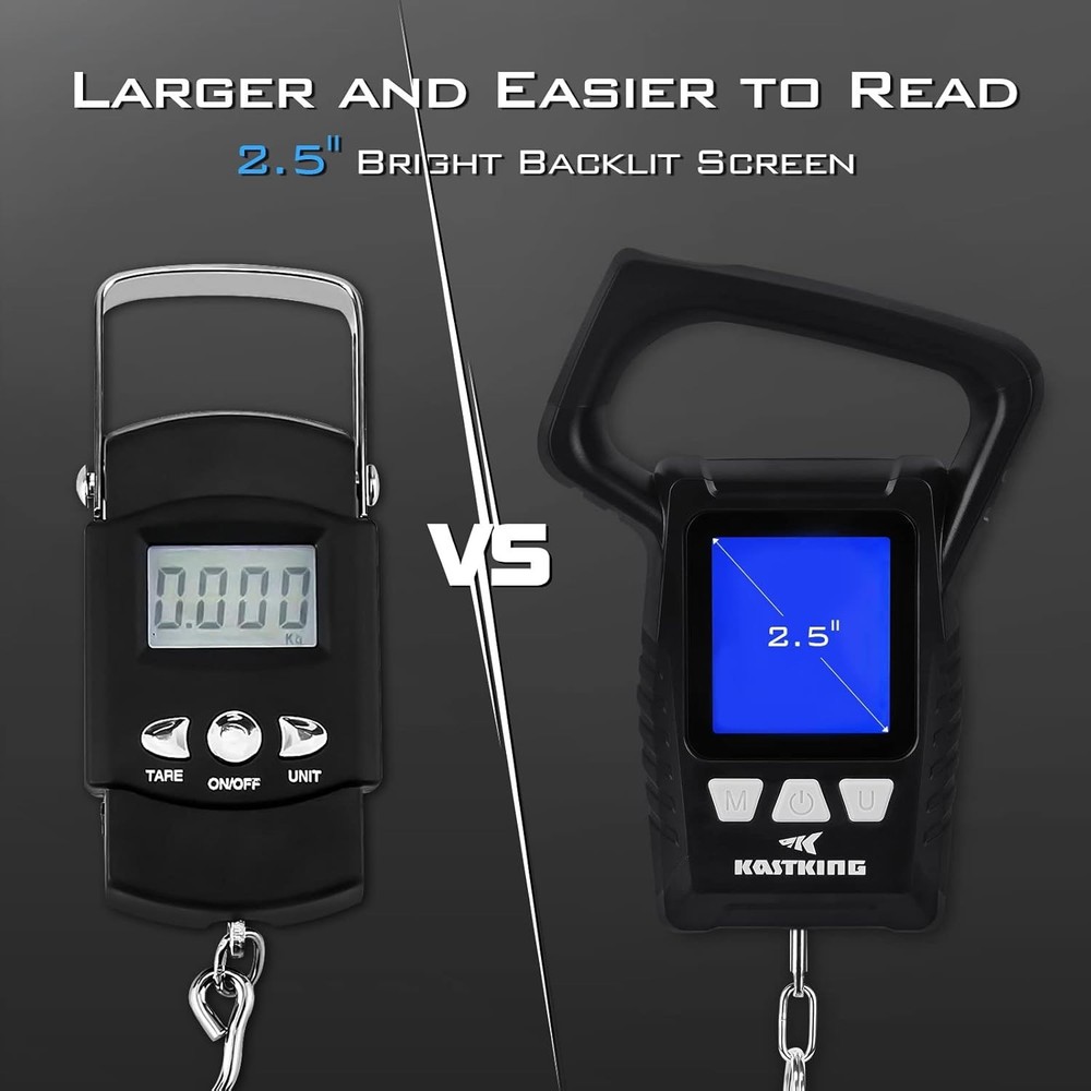Floating Fish Scale with 2.5" LCD – Multi-Mode Measurement, Stores 9 Weights