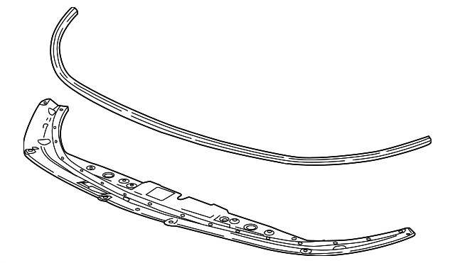 Genuine GM Front Compartment Front Sight Shield 26228608
