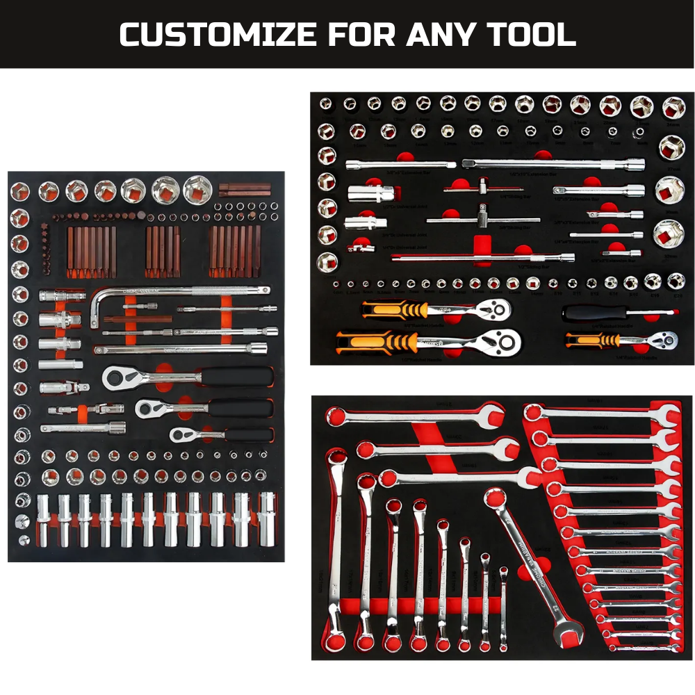 Tool Box Foam Inserts for Cases Polyethylene Foam Sheets Toolbox Foam Organizer