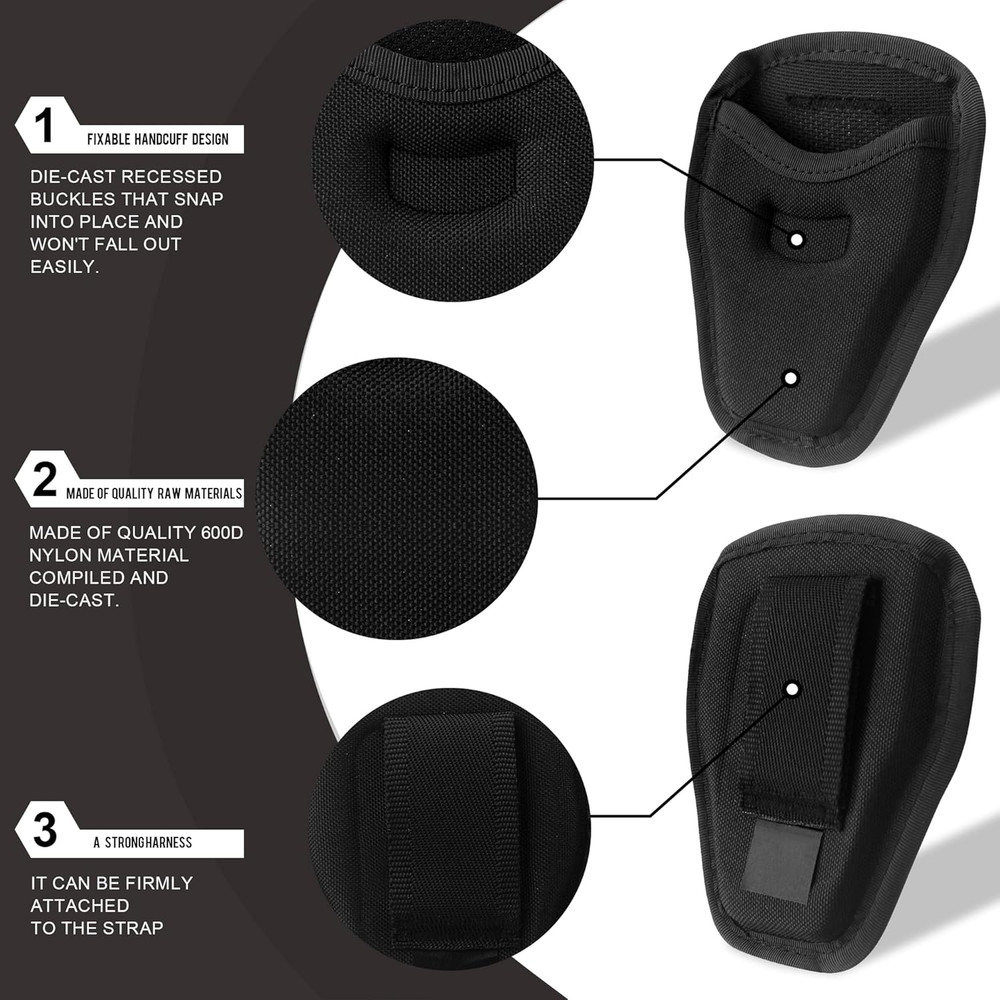 Open Top Handcuff Holder. Handcuff Case, Trusted Gear for Law Enforcement Profes
