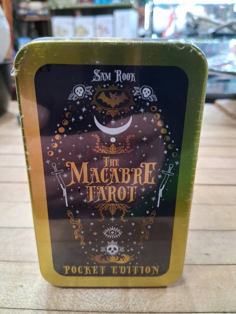 The Macabre Tarot Pocket Edition Sam Rook Tin Deck with Guidebook