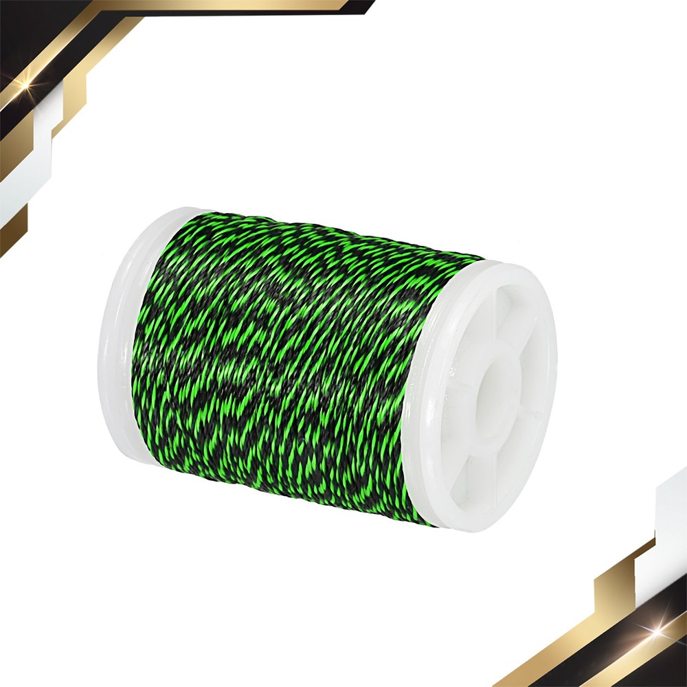 Archery Bow String Serving Thread 0.03 Inch Dia Bowstring Thread Green Black