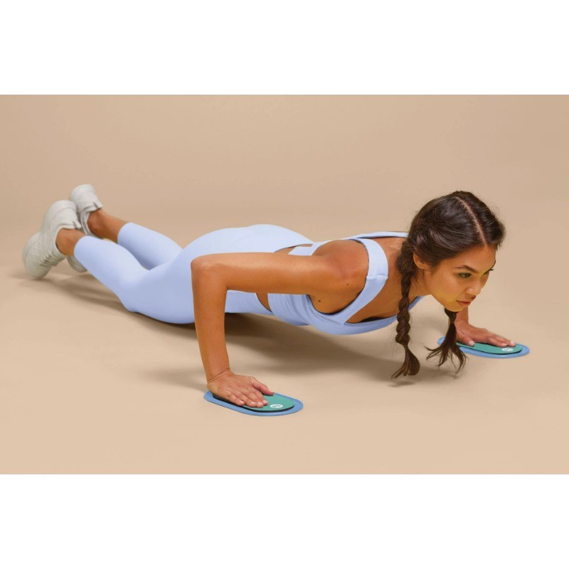 Popsugar Core Sliding Discs, Dual-Sided Exercise Sliders for Carpet