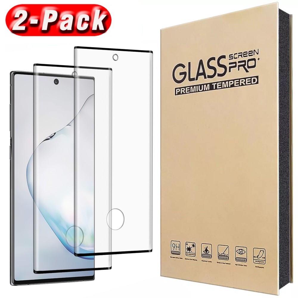 For Samsung Galaxy Note10/Note10 Plus Tempered Glass Screen Protector Clear 2PCS