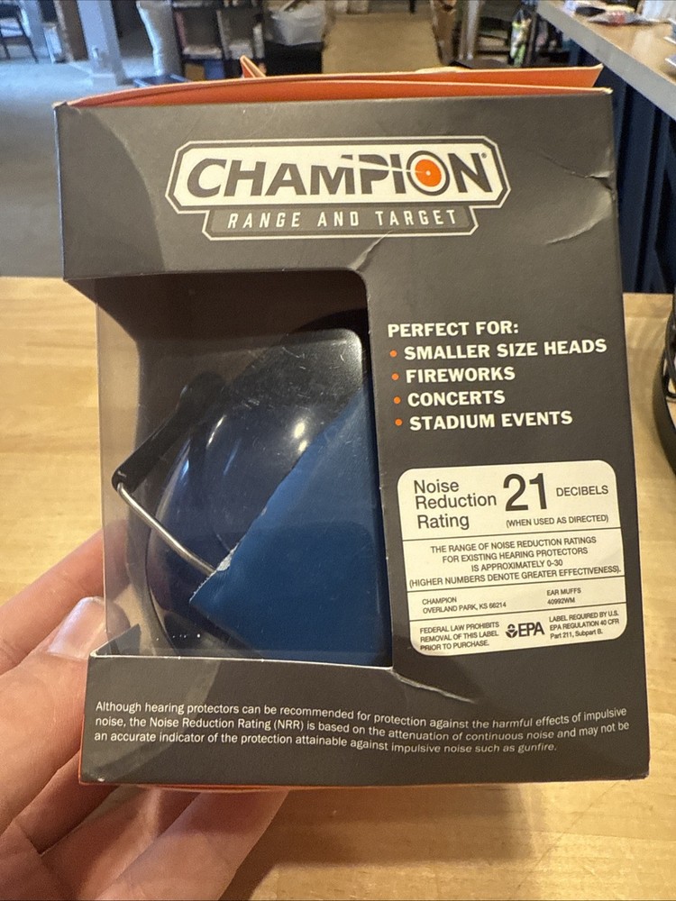 Champion Small Frame Ear Muff Blue