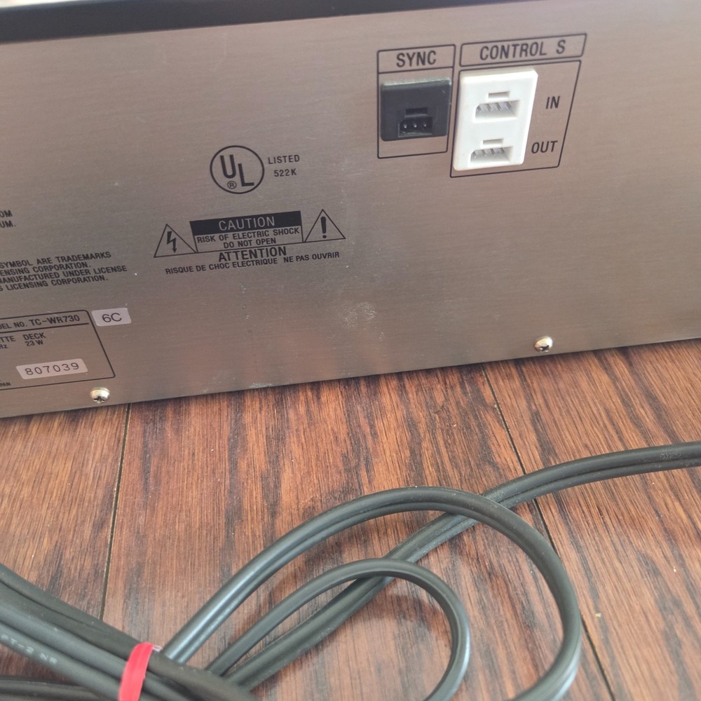 Sony TC-WR730 Dual Cassette Deck Dolby Auto Reverse