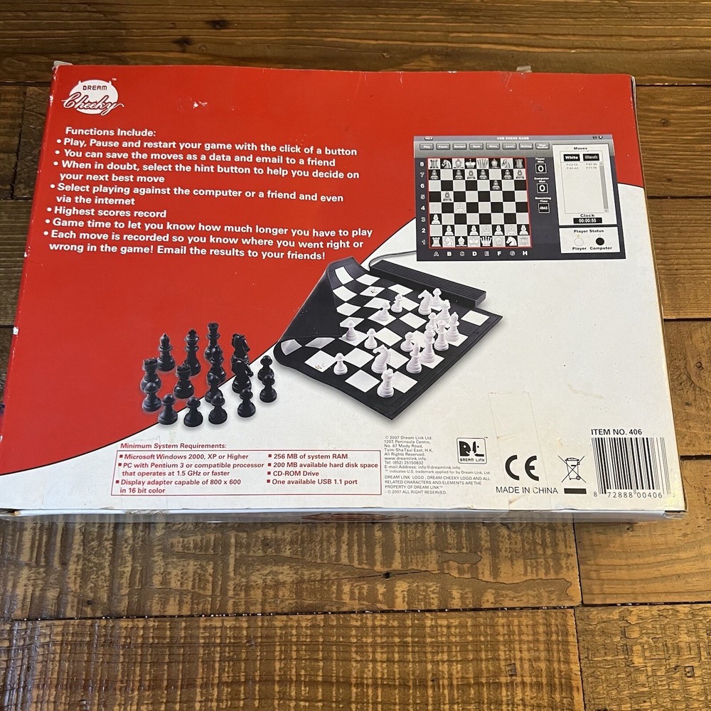 Dream Cheeky USB Roll Up Chess Game 2007 #406 Requires Windows 2000 XP or Higher