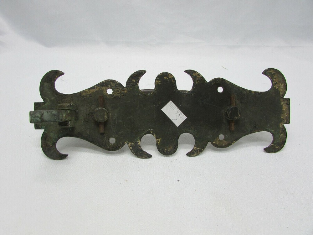 Antique VTG Brass Bronze Door Handle Latch Solid