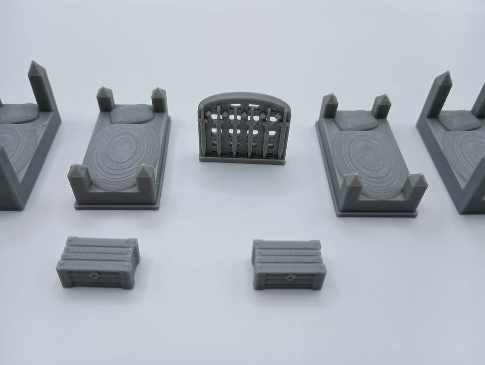 3D Printed Dungeon Sticks Barracks Room (28mm-32mm Scale) SM