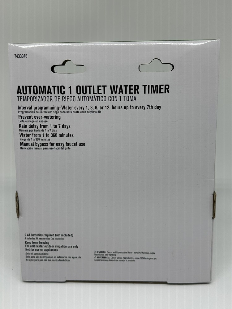 Ace Programmable 1 Zone Digital Water Timer 7433048