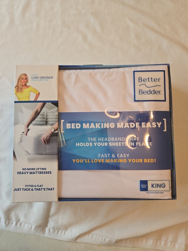 Better Bedder Bed The Headband Tuck Fitted Flat Sheets Easy Storage King Package