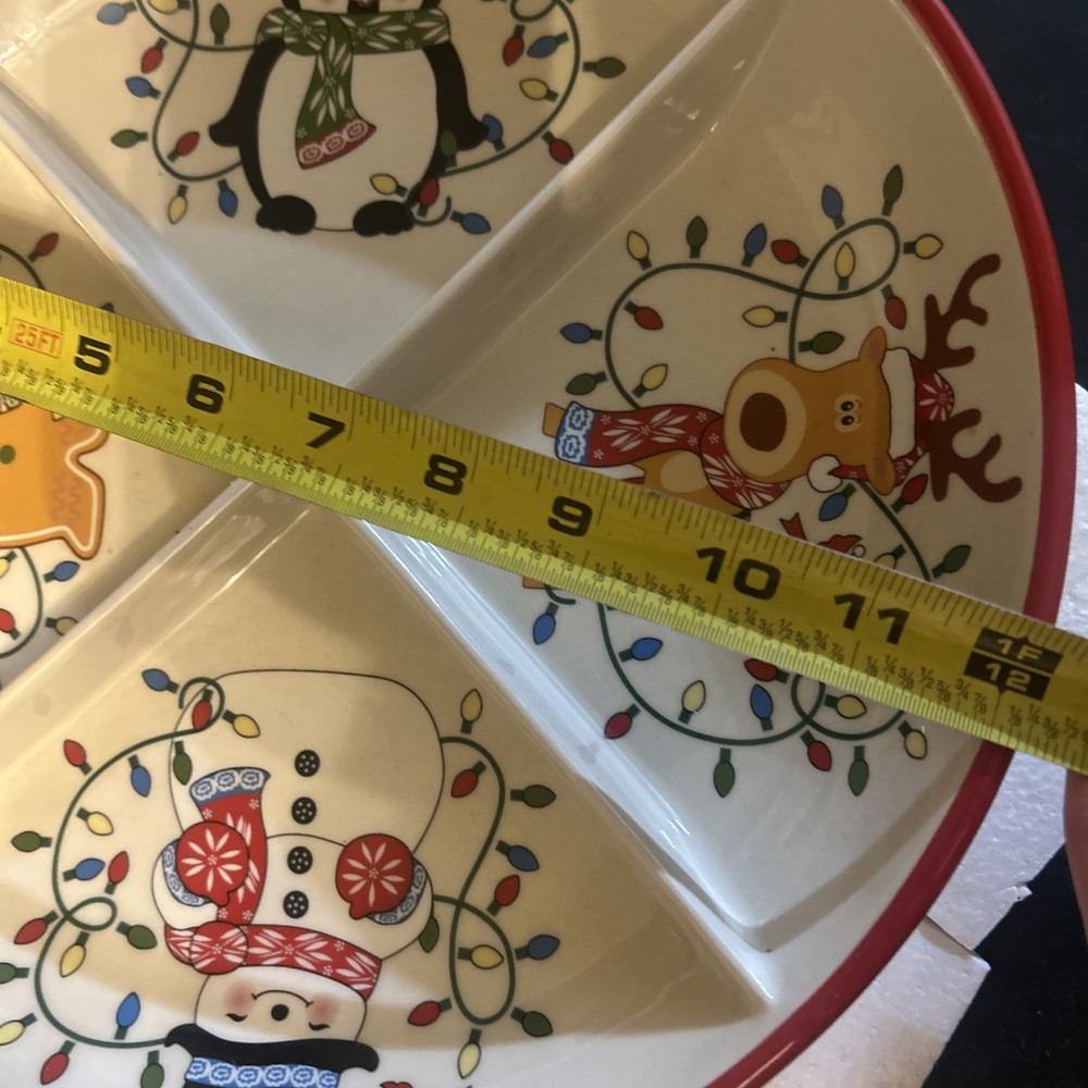 Temptations Seasonal Divided 12” Serving Plate