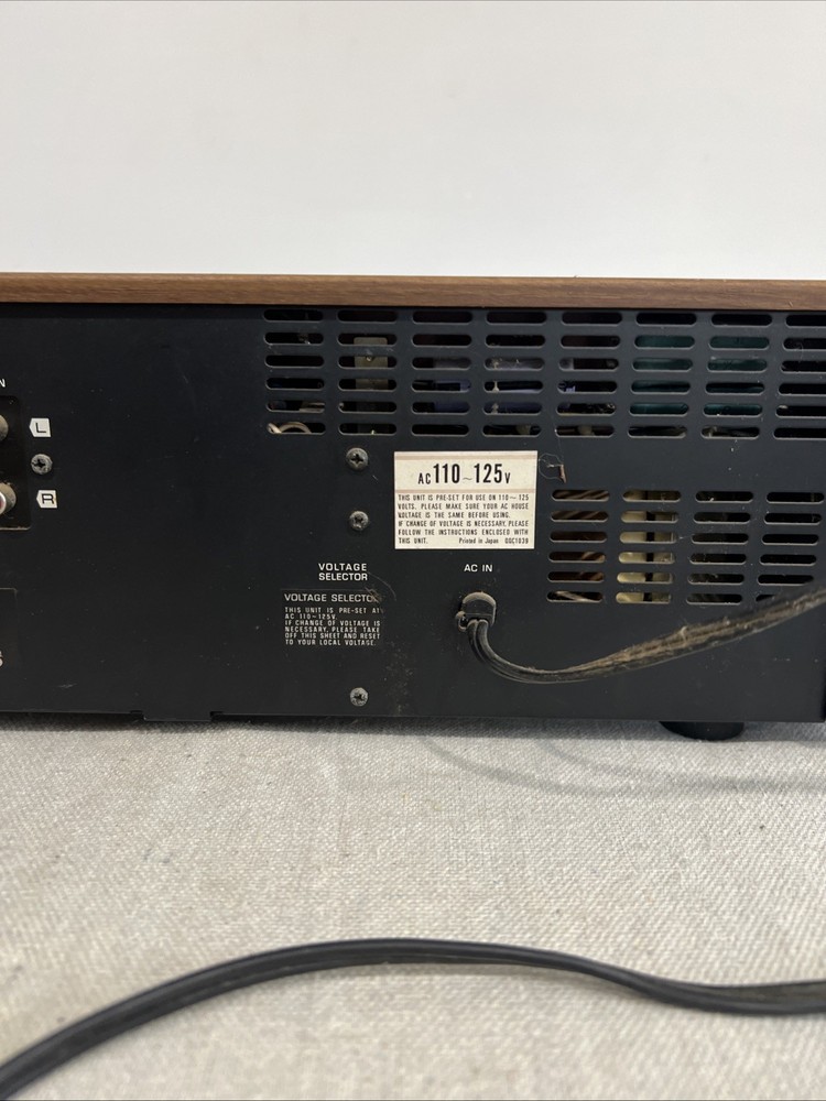 Vintage Technics by Panasonic RS-671A Stereo Cassette Deck Powers On