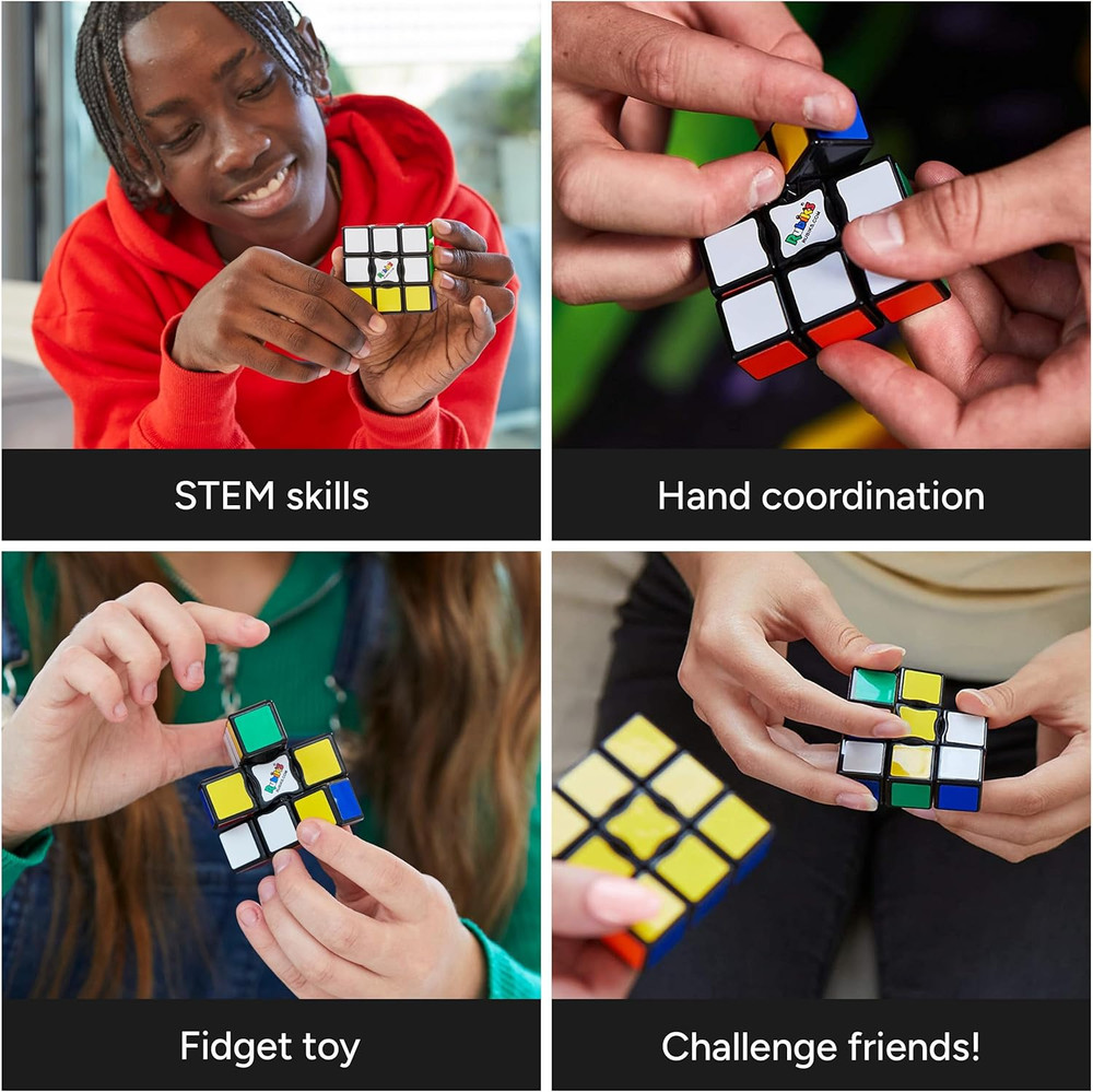 Rubik’S Cube, Edge, 3X3X1 Cube for Beginners, Single Layer Puzzle Problem-Solvin