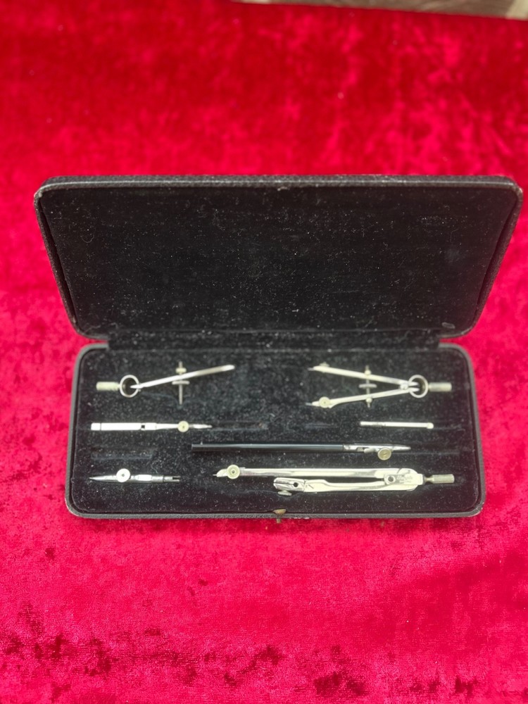 Vintage Mathematical Drawing Set