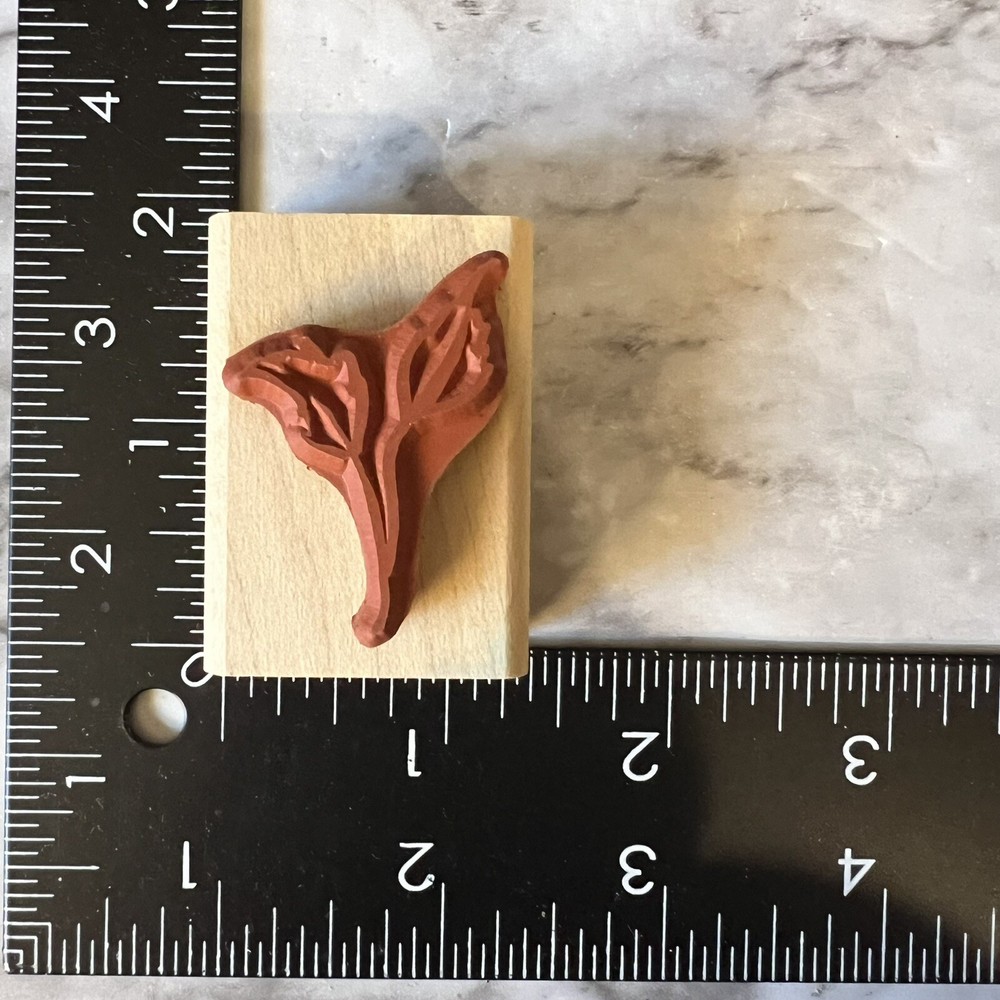 Rubber Stamp Simple Leaf Leaves Denami Design
