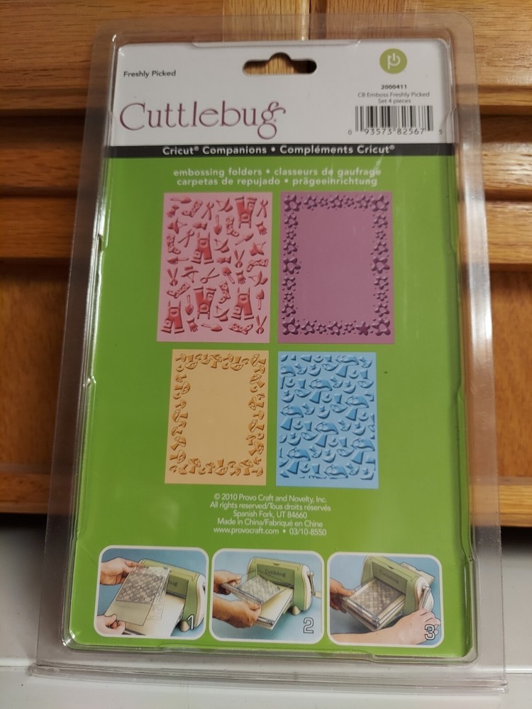 Cuttlebug Embossing Folder (4) Freshly Picked # 2000411 New NIP NOS