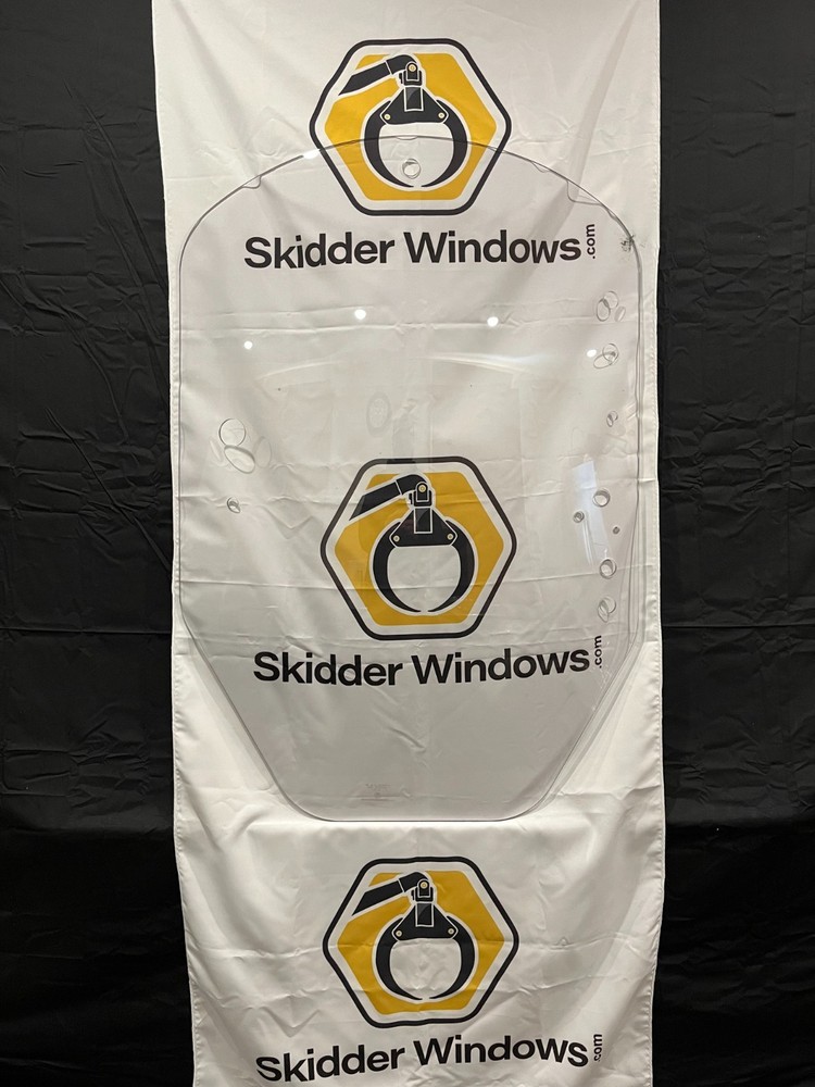 John Deere D and E series skid steer door, polycarbonate, 1/4" thick