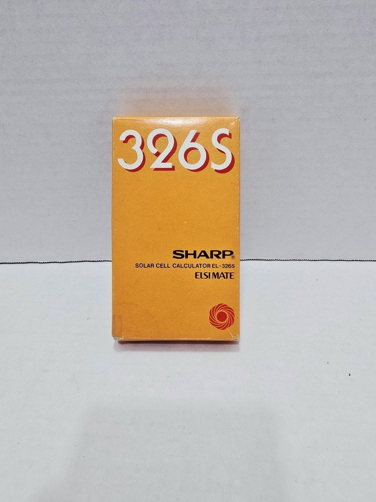 Vintage Sharp EL-326 Solar Calculator Made in Japan - With Box