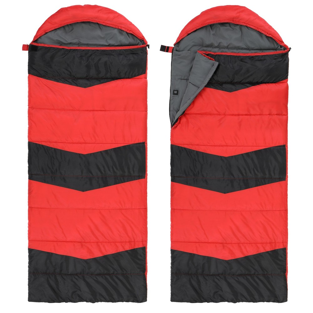 Rectangular Heated Sleeping Bag, Lightweight Sleeping Bag with Multi USB