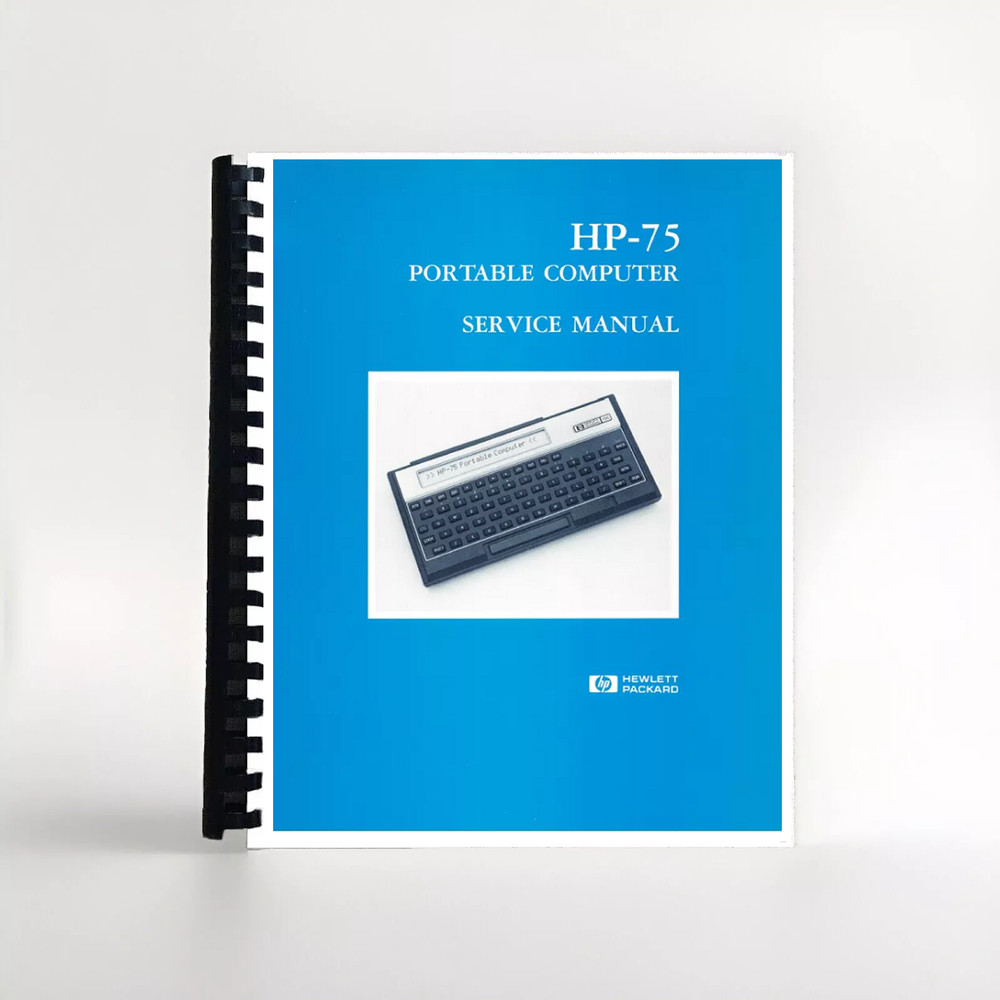 Hewlett Packard HP 75 computer Service manual