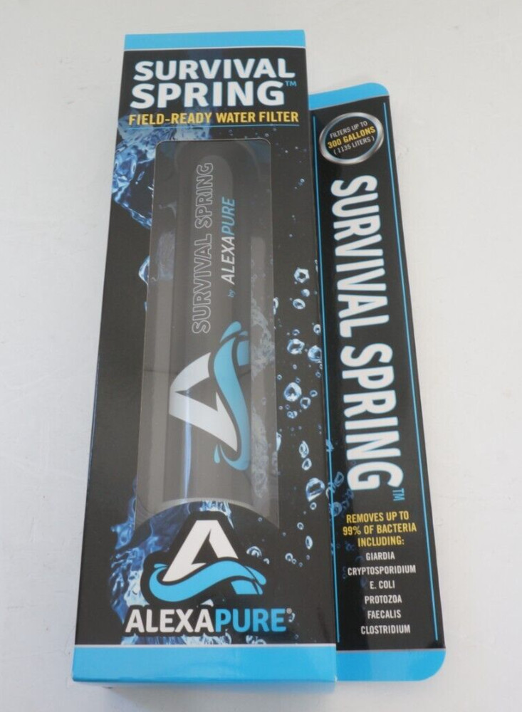 AlexaPure Survival Spring Field Ready Water Filter 300 Gallons