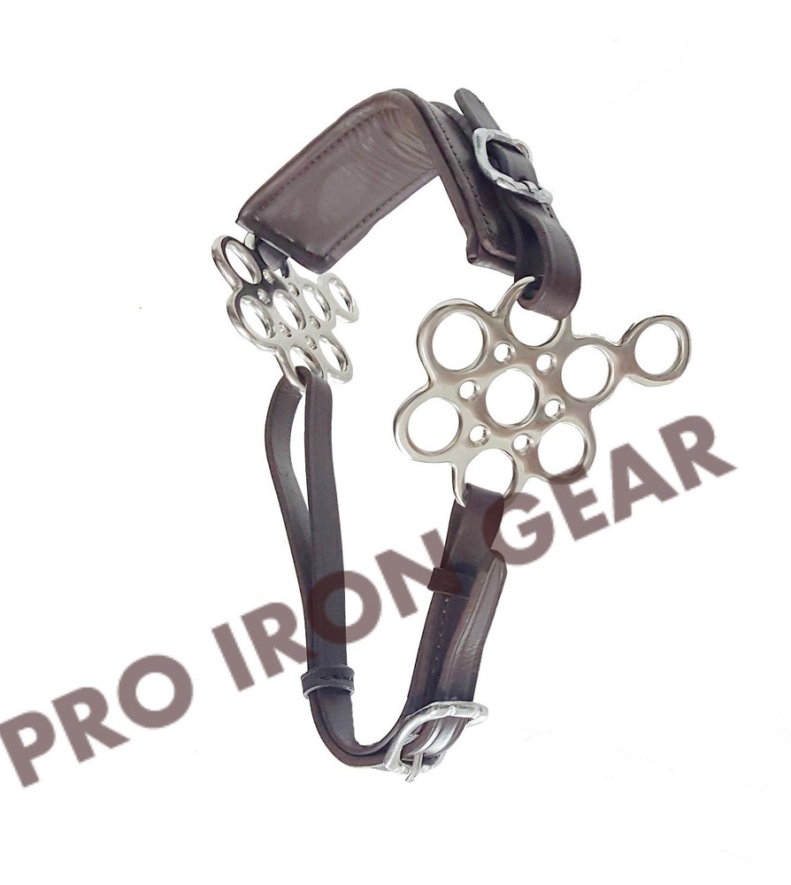 Hackamore Bitless Horse Bit English Western Adjustable Leather