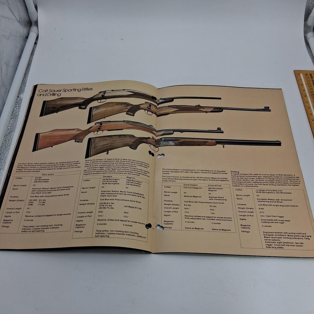 Vintage 1981 COLT FIREARMS 24 Page Catalog Dragoons Navy Python Army Diamondback