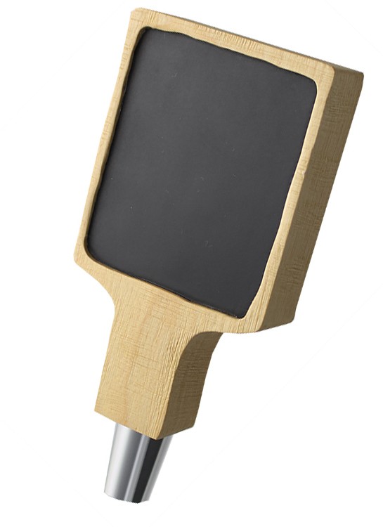 Rustic Carved Tap Handle with Chalkboard Surface - Short 6" - Tap Boards