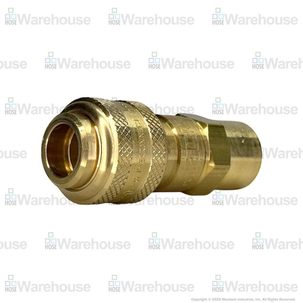 Genuine Dixon 4DF4-B DF-Series Coupler – Brass Automatic Pneumatic Female Thread