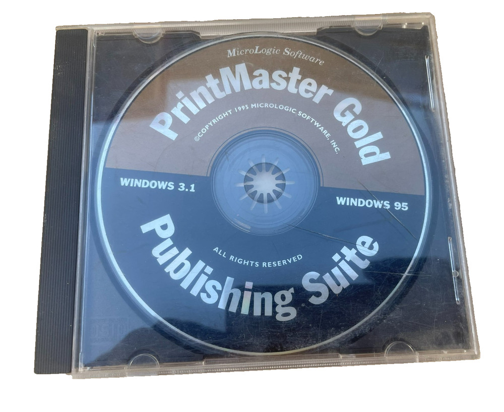 Printmaster Gold Version Windows 3.1 Windows 95 Publishing Suite