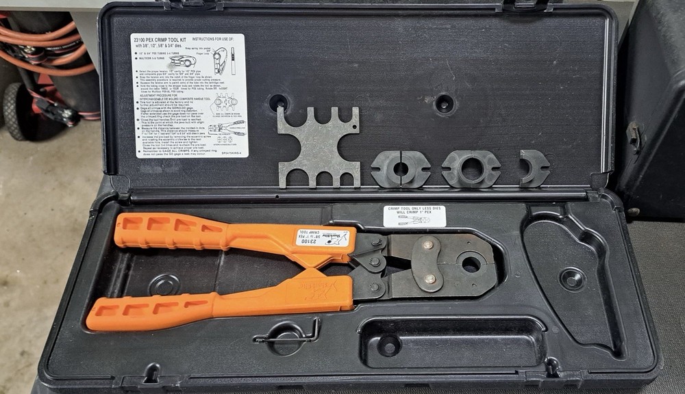 SharkBite Multi-Head Force 3/8"  1/2" 3/4" 1" Crimp Tool Kit - Missing Accessory