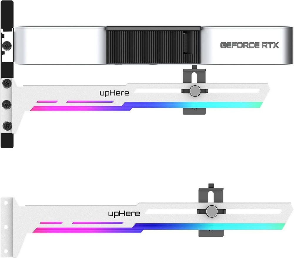 Adjustable ARGB GPU Support Brace - Prevent GPU Sag & Enhance Build Aesthetics
